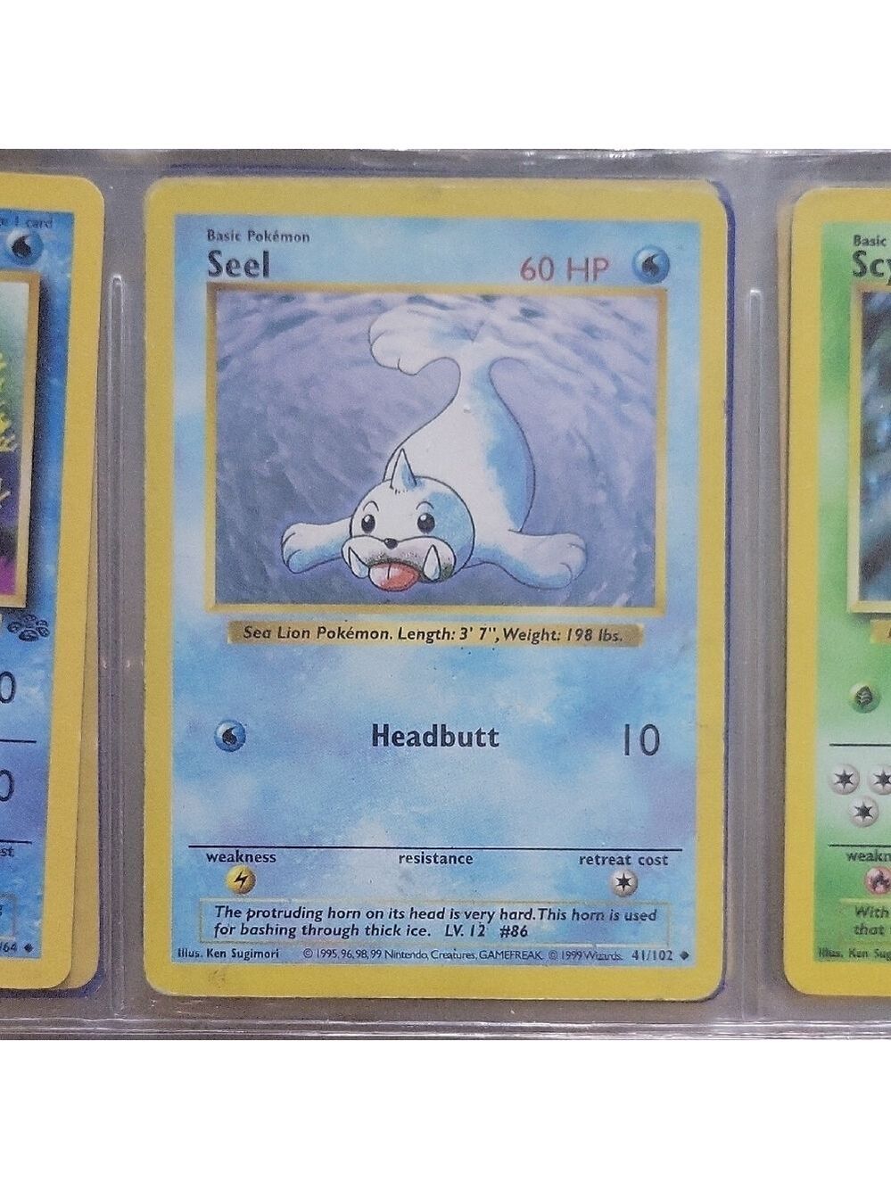 Pokemon Seel Card